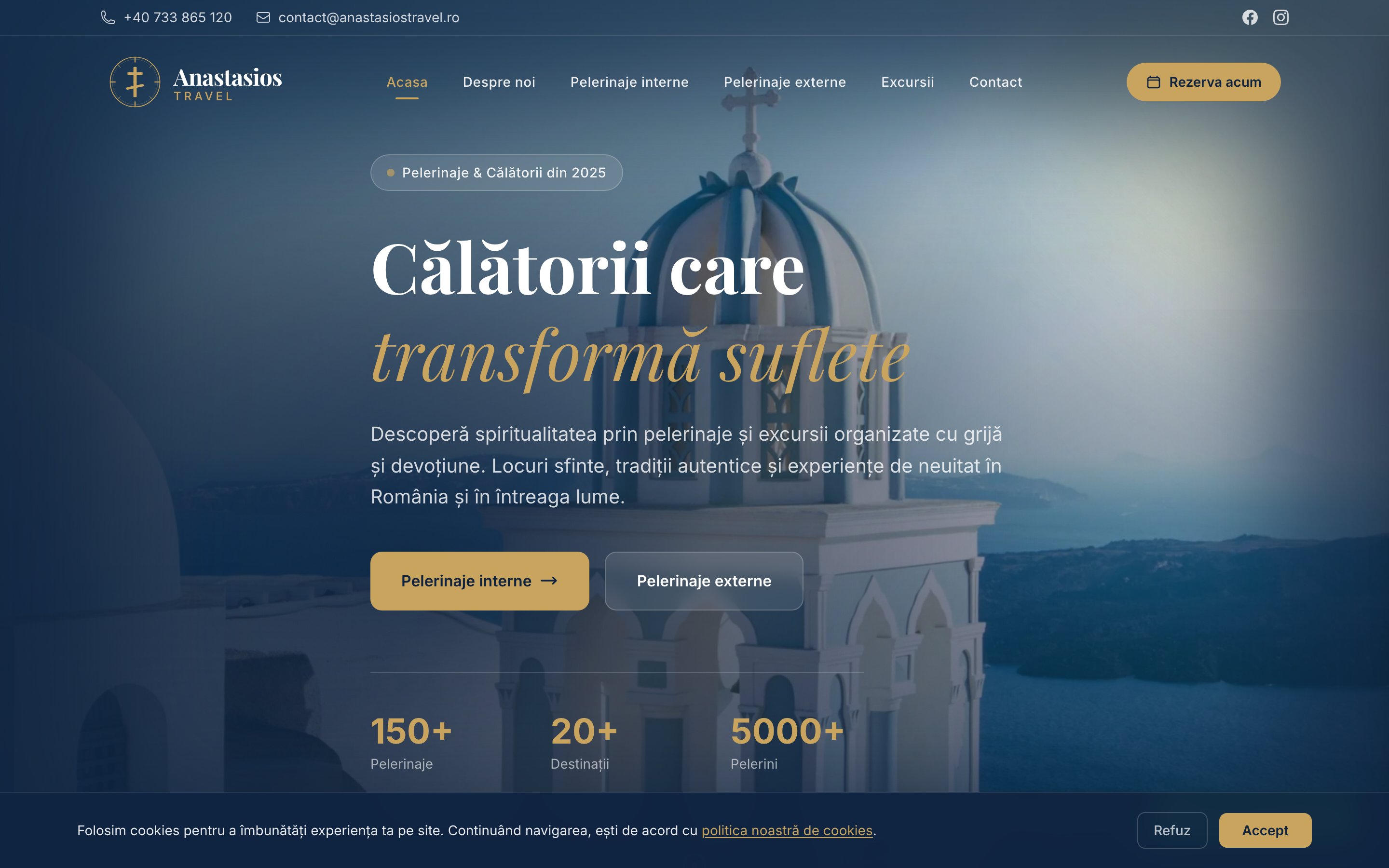 Screenshot Anastasios Travel