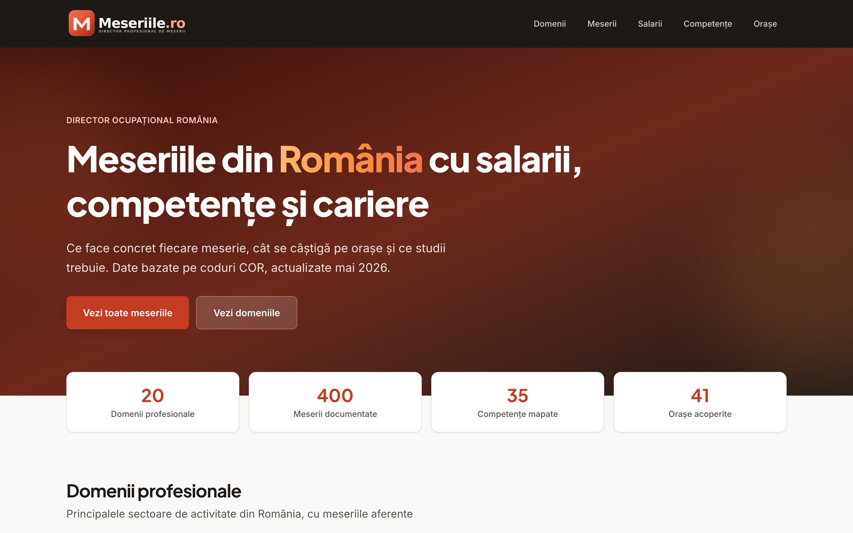 Screenshot Meseriile