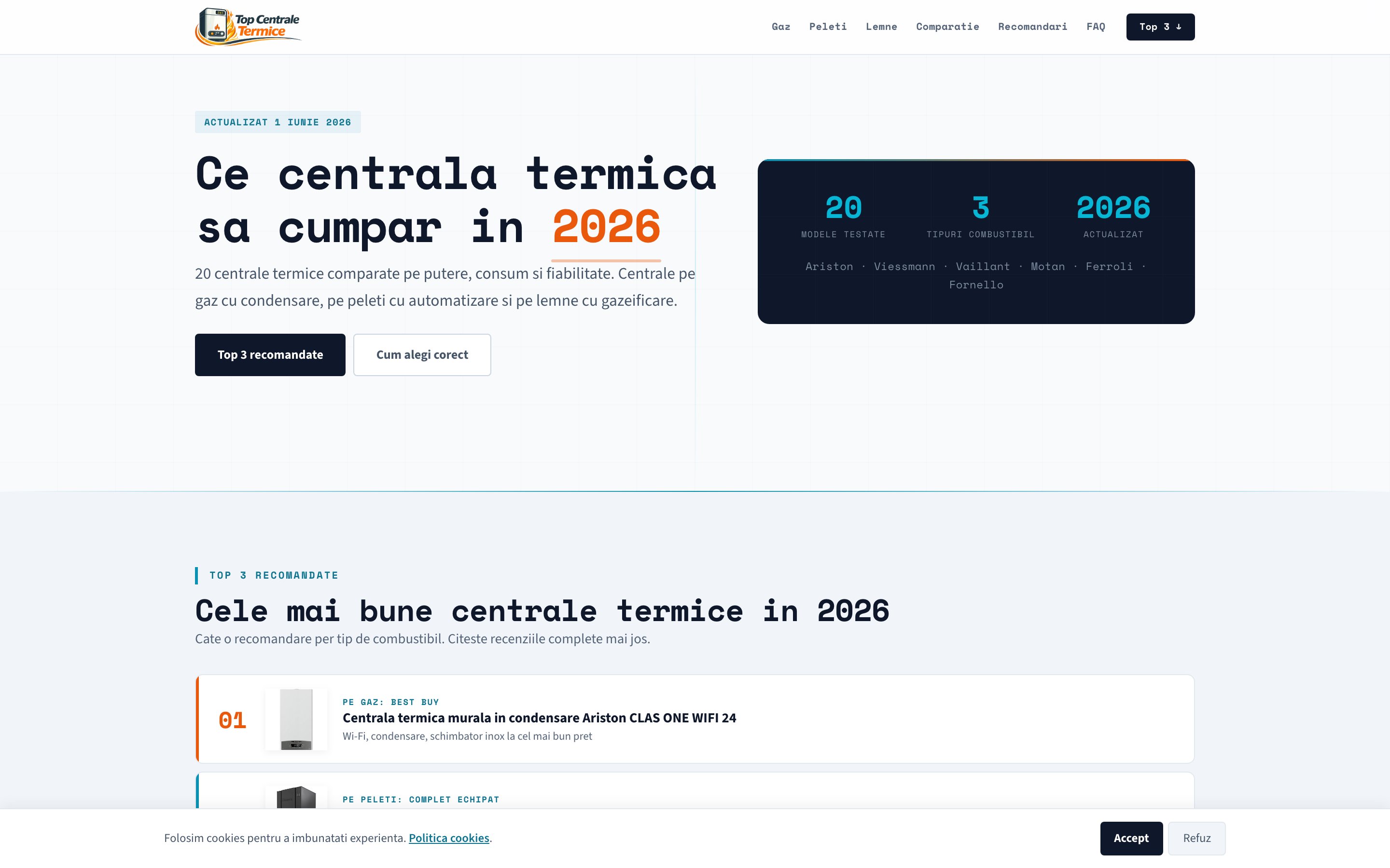 Screenshot Top Centrale Termice